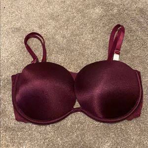 Pink strapless push up date bra